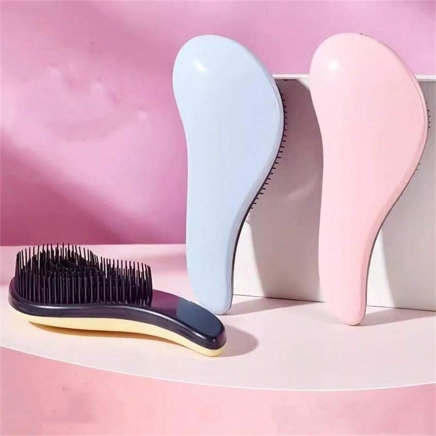 1 pieza Cepillo de pelo portátil mágico anudado antiestático, herramienta de peinado para masajear el cabelludo y prevenir la caída del cabello