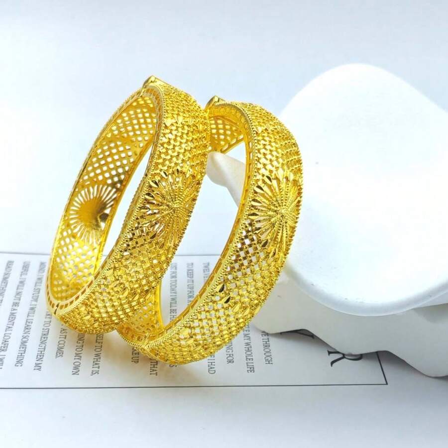 1 stuk vergulde damessieradenaccessoires, gouden 24K open manchetarmband, sieraden voor dames, accessoire, Moederdagcadeaus