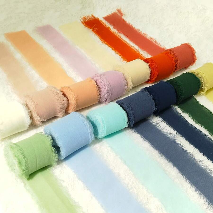 1 Stück handgefertigtes Chiffon-Schleifen-Dekor-Accessoire, Blumengirlande Hochzeitsgeschenke Verpackung, Party- und Einladungsbedarf