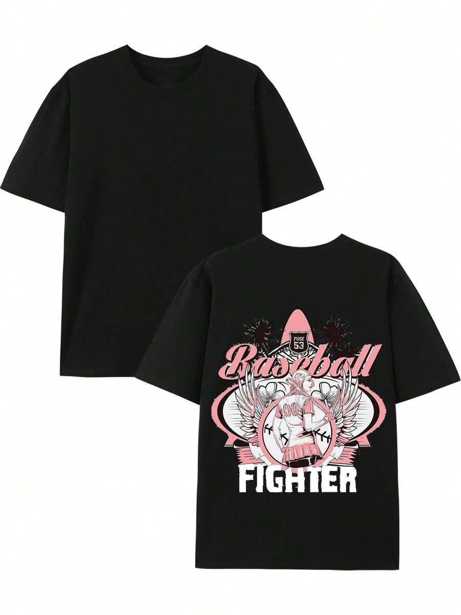 Printed T-Shirt, Men's T-Shirt, Summer Casual Short Sleeved T-Shirt