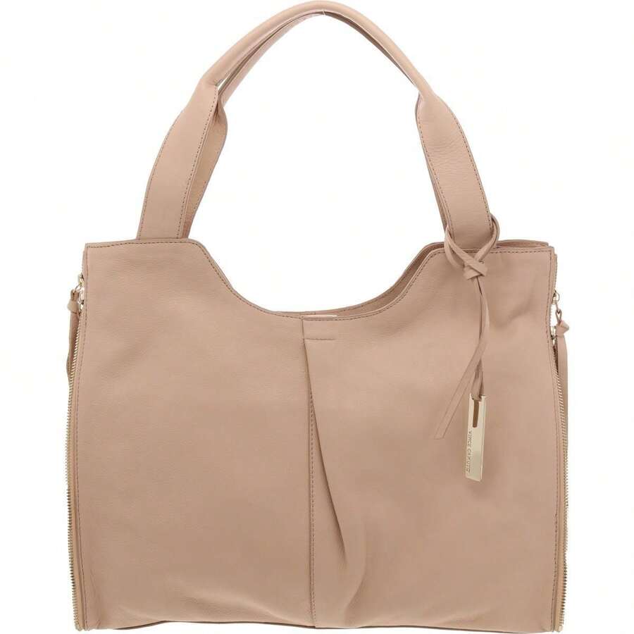 Vince Camuto Corla Womens Pebbled Leather Tote Handbag