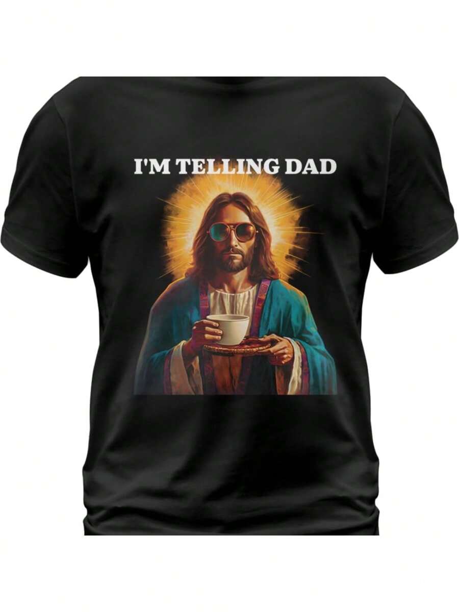 Camelliaa Shop I'm Telling Dad Jesus Full 2D Apparel, Jesus T Shirts, Jesus T Shirt Women, Jesus T Shirt Men Multi