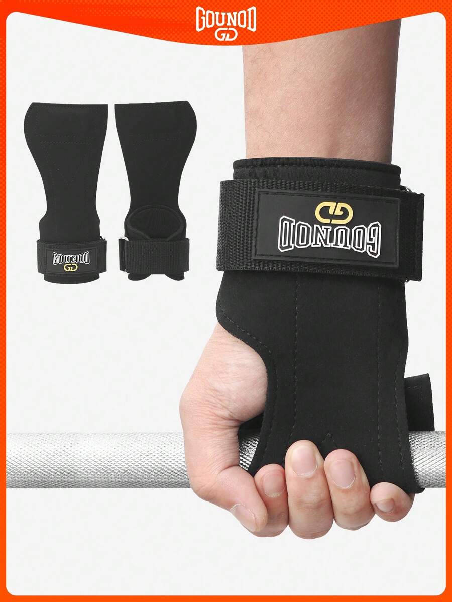 GOUNOD 2 STÜCK ultrafeinfaserige Handgelenkstützhandschuhe, rutschfest mit Handschutz für Fitnessgeräte, Klimmzüge, Gewichtheben Assistenzbänder für Fitness & Sport. Fitnessaccessoires, Sport, Fitness, Heimübungen, Fitnesshandschuhe für Damen, Boxhandschuhe, Fitnesshandschuhe, Fitnesshandschuhe, Fitnesshandschuhe für Herren