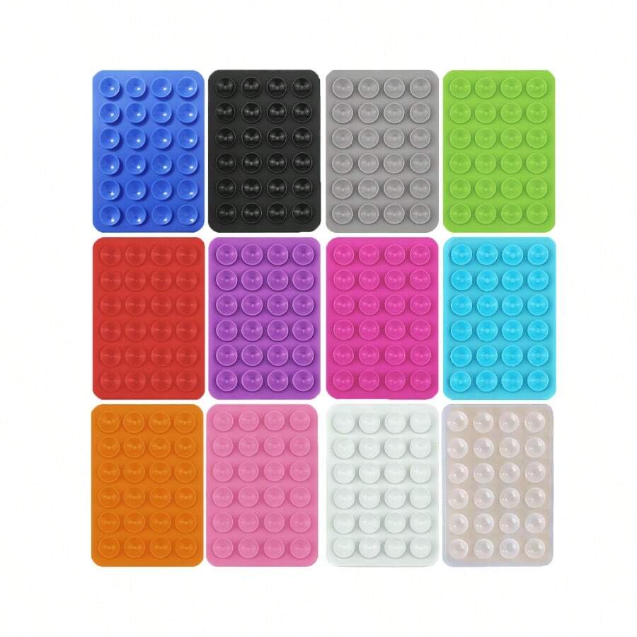 6pcs Multifunctional Silicone Suction Cup - Universal, Compatible With Tablets, Strong Adhesion, Easy To Remove, Reusable, Washable - Suitable For Phone Case Decoration And Tablet Stand