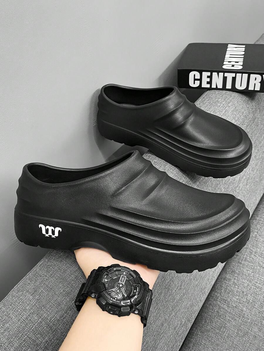 W 1 Pair Men's Waterproof, Anti-Slip, Oil-Resistant Chef/Kitchen Shoes, Suitable For Hotel, Food Factory Workers