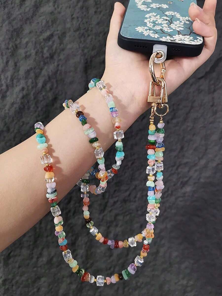 1 pieza Cordón de teléfono de moda, correa de hombro tejida entrelazada de 3 hebras creativa, cordón de nailon duradero y largo con hebilla ajustable para llevar el teléfono de forma segura, regalo para madre, familia, amigos, cumpleaños, vacaciones, colgante de teléfono