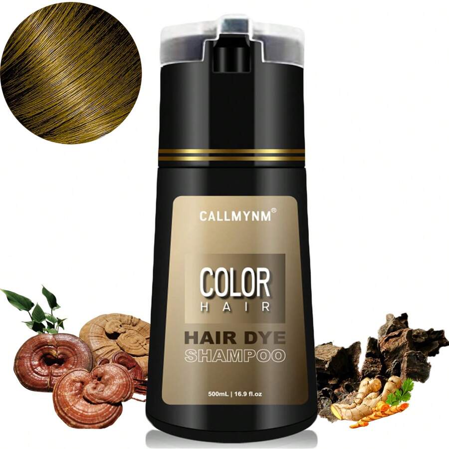 Semi-Permanent Vibrant Hair Color Dye Shampoo, Natural 3 In 1 Hair Color Shampoo,Lasts 3-4 Weeks, Shampoo Champu Para Canas Mujer, Gifts For Parents,500 ML