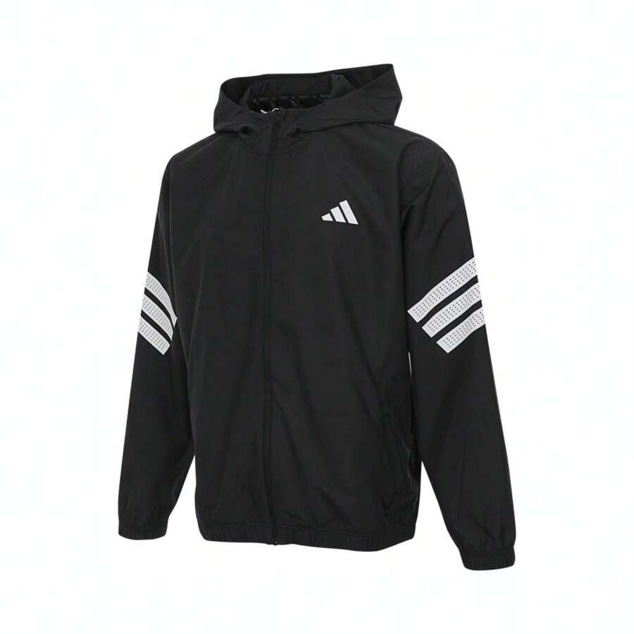 Adidas 2025 Herren GYM+3S WNDBREAK Kapuzenjacke aus Gewebe JM6753