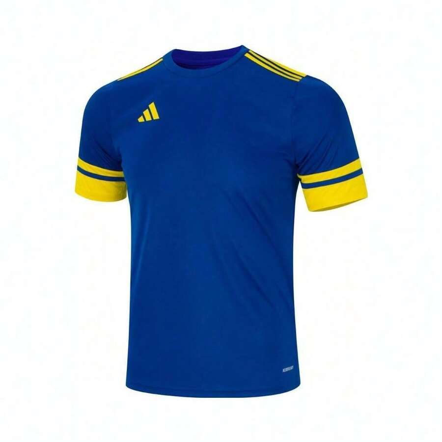 Adidas 2025 Jeugdjongen Vierkant 25 Jersey T-shirt, gebreide kraag kort TJN5410