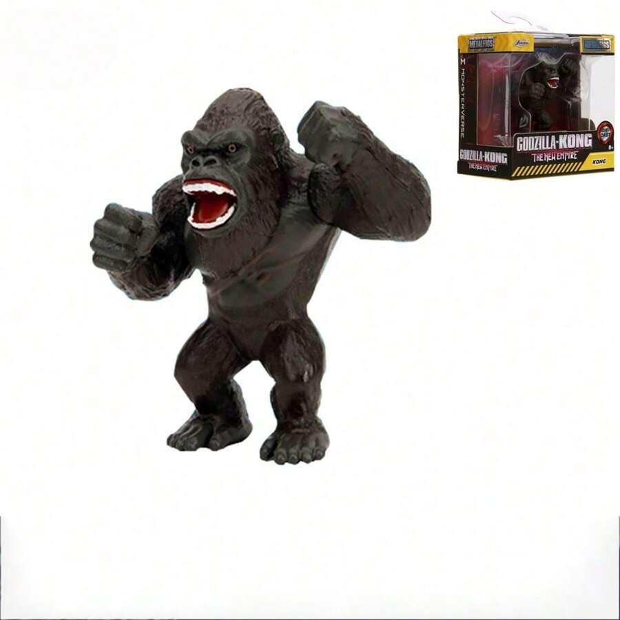 Burago Monster vs. Kong 2 Legierung Spielzeugskulpturen König Kong Narbenköning Schneedämon Figur perfektes Weihnachts- und Geburtstagsgeschenk für Sammler Dekoration für den Schreibtisch