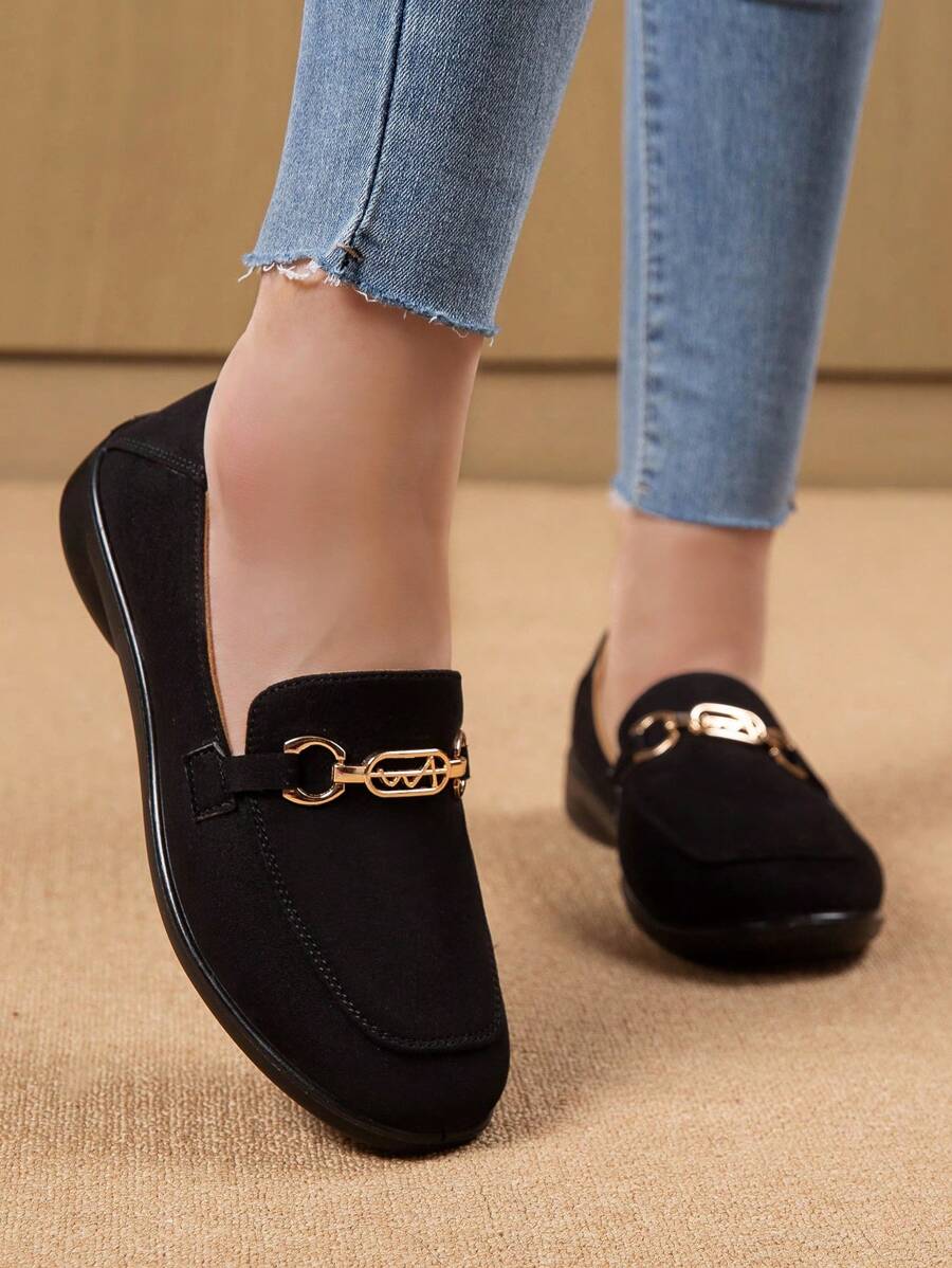 New Casual Canvas Slip-On Loafers, Comfortable & Versatile Mother Shoes, Soft Bottom Flat Moccasins