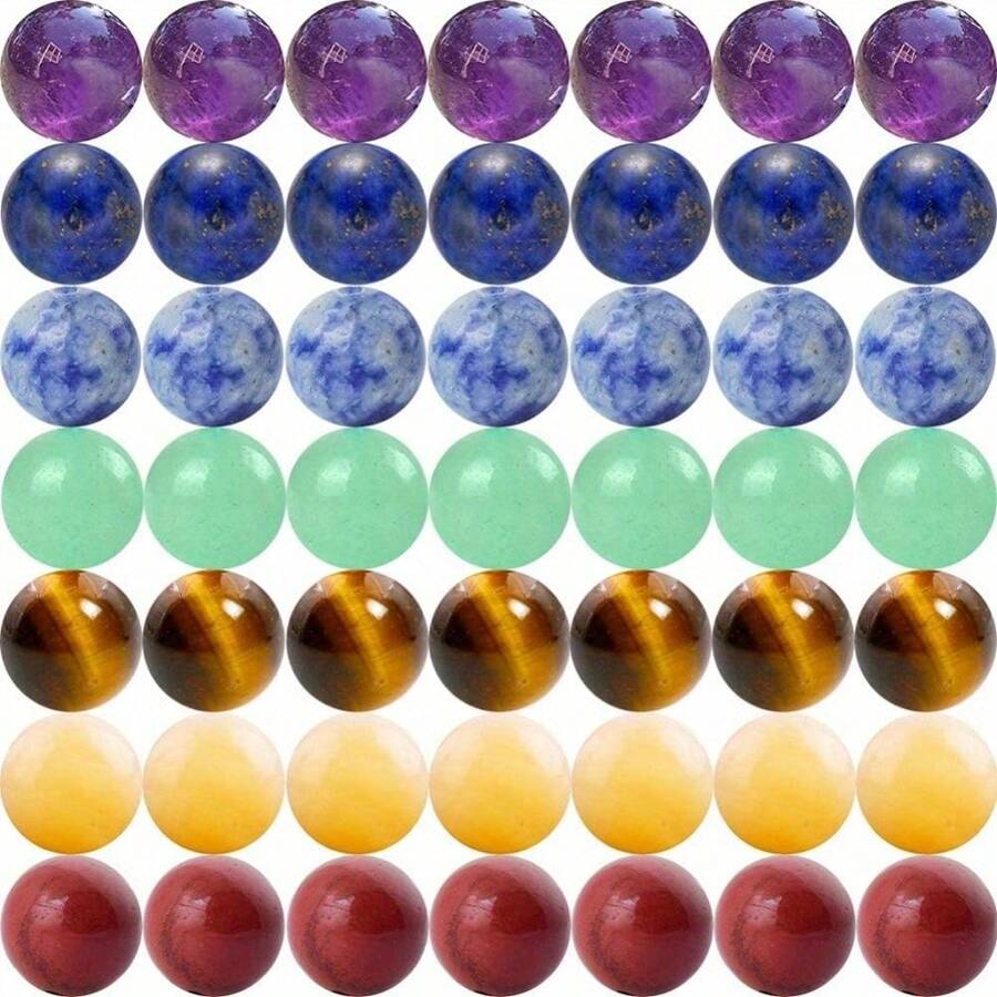 Juego de 3/6/12 piezas de cuentas espaciadoras de piedras naturales redondas de 10mm de colores mixtos para hacer pulseras, collares, pendientes, joyería DIY, cadenas de gafas, charms de teléfono, manualidades, decoración del hogar y de boda