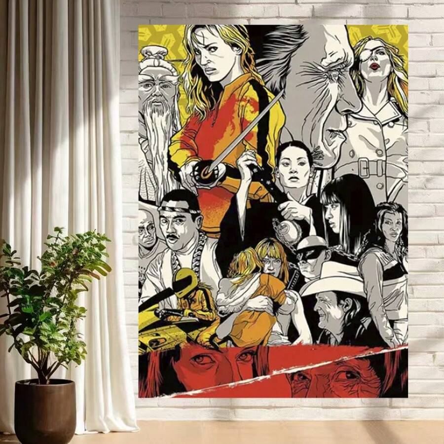 Framed K.Ill B.Ill Movie Poster Canvas Print - Wall Art For Home Decor, Living Room, Study, Bedroom - Durable Film-Themed Canvas Poster