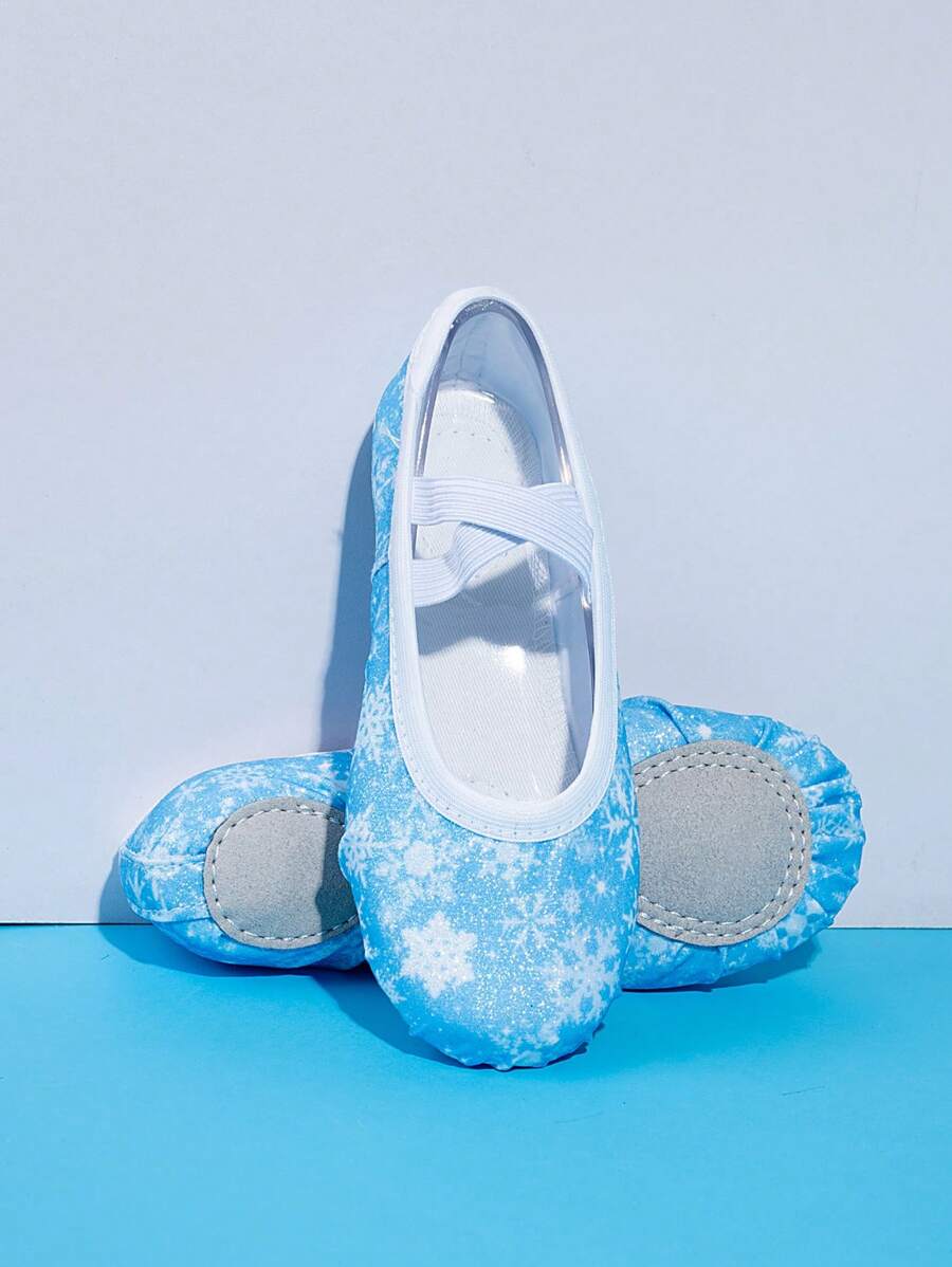 Kids' Indoor Exercise/Performance Shoes, Full Elastic Fabric Soft Sole, Comfortable Wear-Resistant Slip-On Ballet Dance Shoes