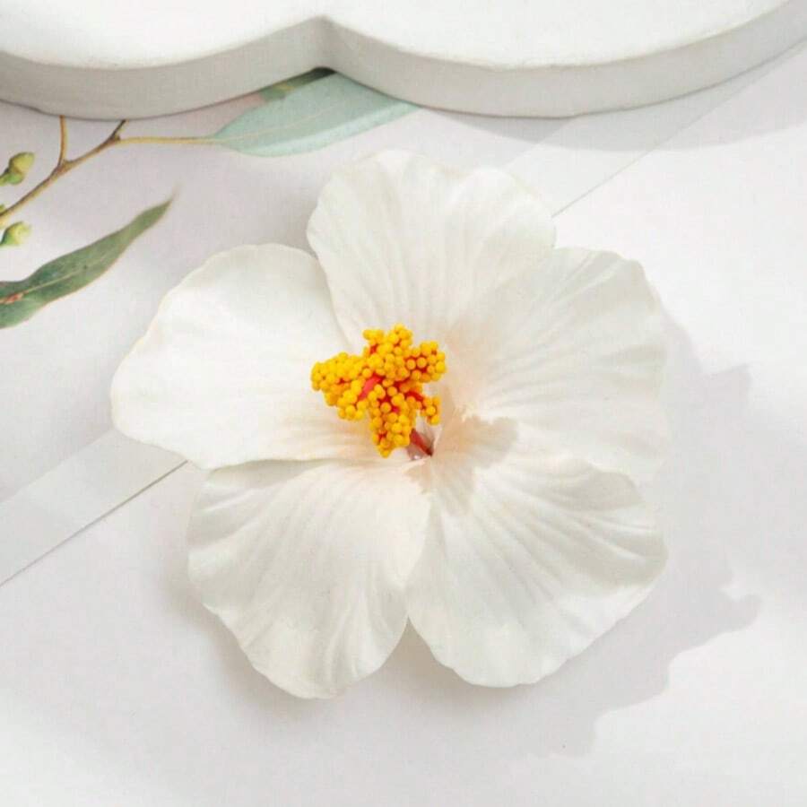 Minimalistische künstliche Blumen Haarkralle für Damen | Eleganter Urlaubs- und Alltagshaarclip | Schicker Strand- und Urlaubsaccessoire Haarklammern, Haarklammern