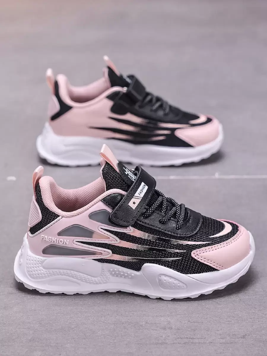 Zapatillas deportivas para correr de niñas adolescentes, tenis casuales transpirables de malla