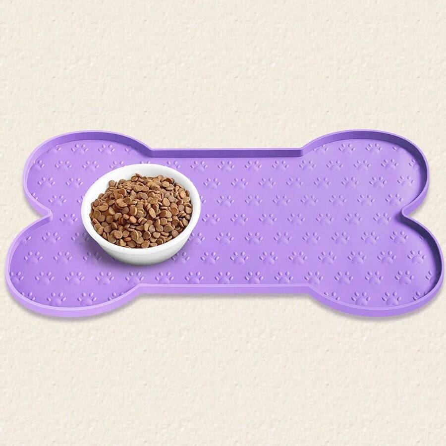 Pet Feeding Mat Silicone Dog Food Mat Anti-Slip And Waterproof Dog Bowl Mat, Thickened Dog And Cat Mat For Food And Water