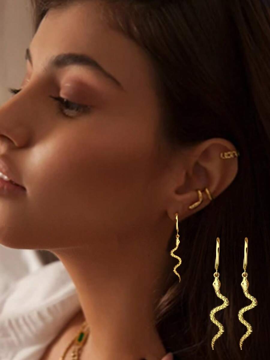 1 par de Exquisitos Pendientes de Aro Joyería para Damas Plata de Ley 925 con Zirconia Preciosa Pendientes de Aro Finos Joyería de Regalo para Compromiso