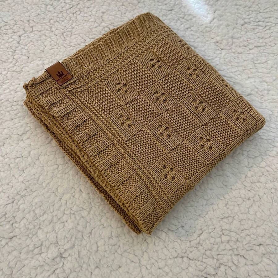 Knitted Baby Blanket Warm Maternity Blanket With Holes Newborn