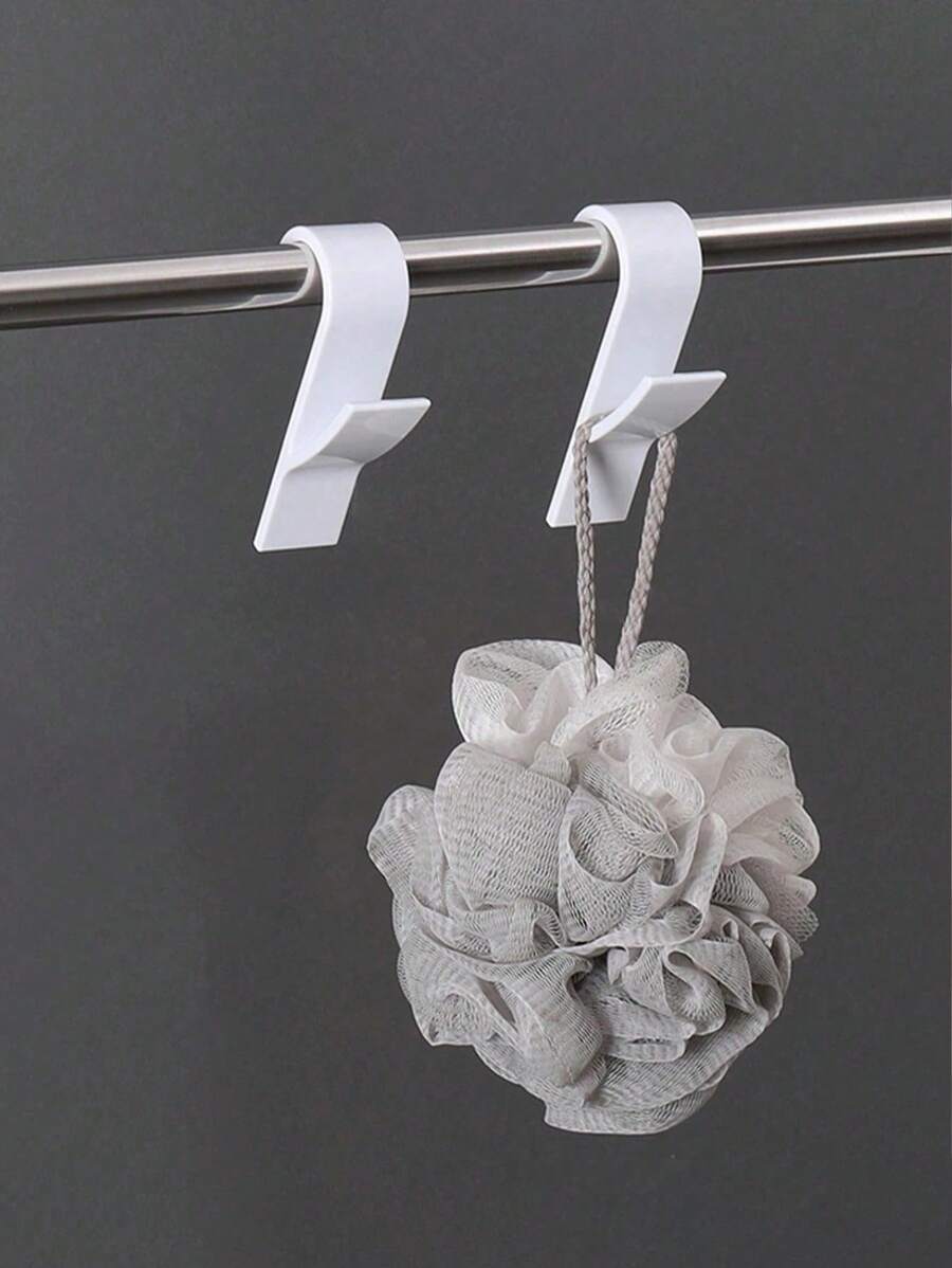 1pc/4pcs/8pcs Multi-Functional Bathroom Hooks, Convenient & Practical, Space-Saving, Suitable For Towels, Clothes And Scarves On Radiator Rails, Kitchen Storage Hooks