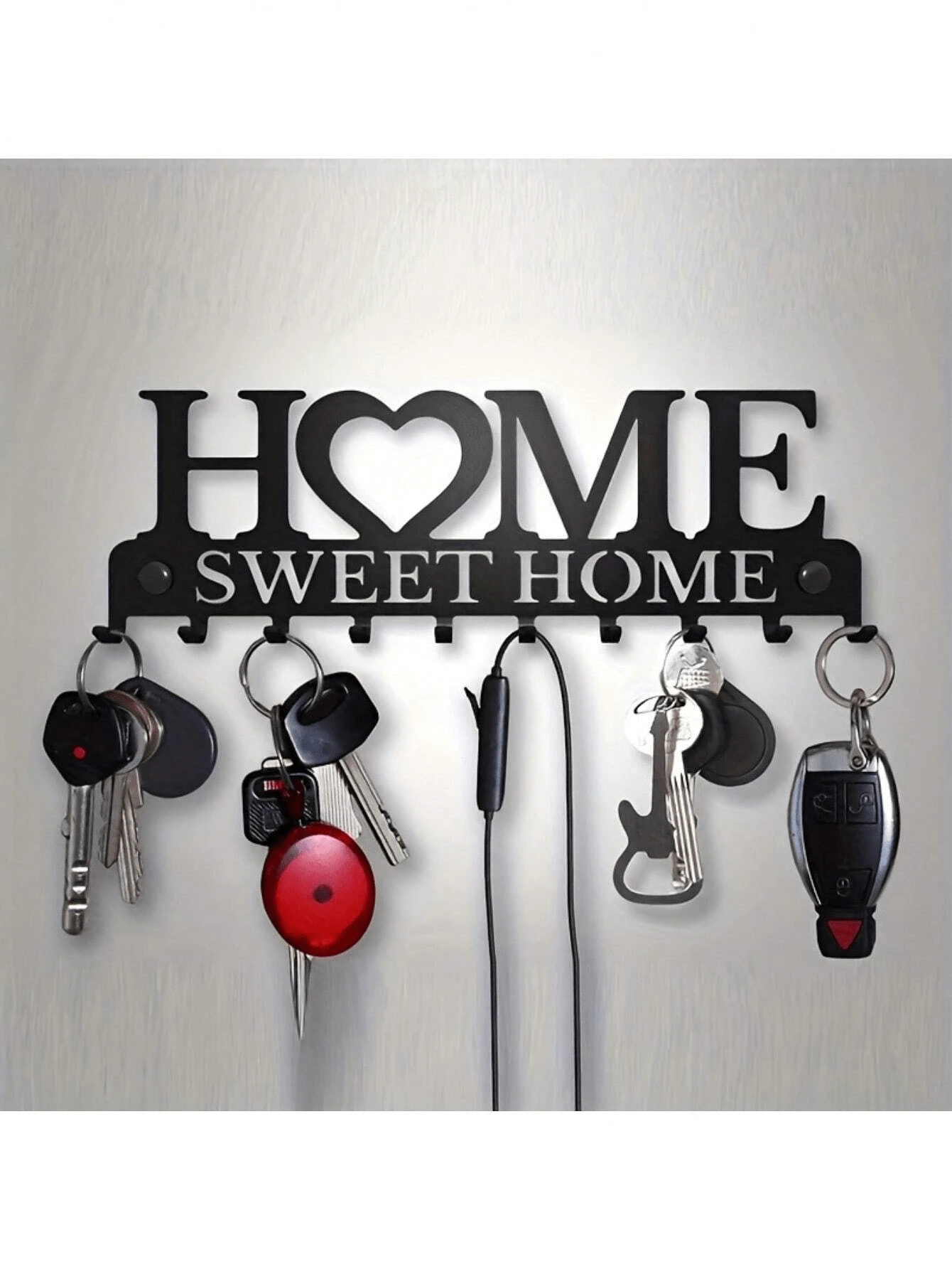 1 Pc Metal Hook Keychain Rack, Suitable For Front Door, Kitchen, Store, Office, Car, Vintage Decor,For Jewelry Making Crocheting Crafts Arts Backpack Decor,Luxury Handbag Accessory,Valentine's Day,Fashion Jewelry Accessories,Couples Birthday & Holiday Gifts,Suitable For Bag Charm Car Keys
