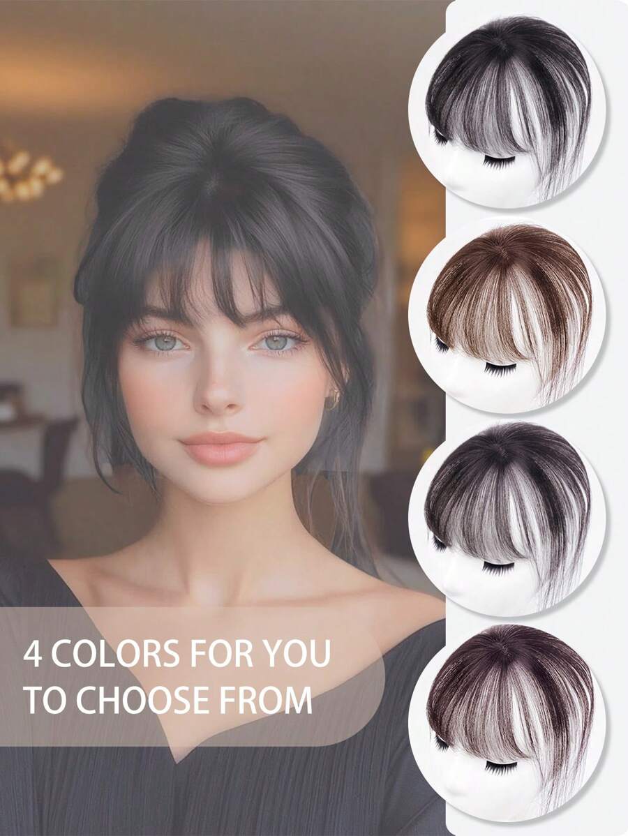 360° Cover Clip In Bangs Hair Fake Bangs Clip In Hair Extensions For Women Hair Bangs Clip In For Daily Use