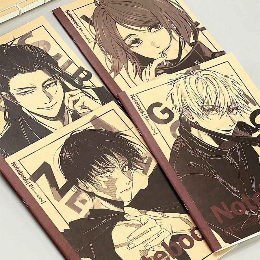 Jujutsu Kaisen 1pc Jujutsu Kaisen Notebook, B5 Exercise Book, Writing Pad, Sketch Book, Gojo Satoru Lined Notebook, Geto Suguru, Memo Book, Student Stationery,School Supplies,Back To School