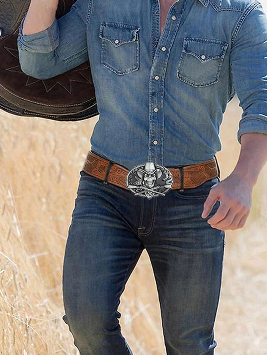 1pc Western Style Vintage Business Casual leren riem