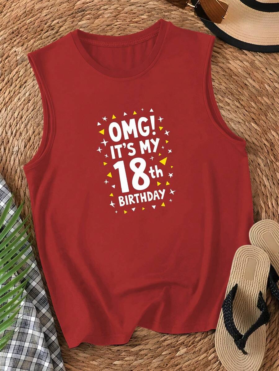 OMG IT S MY 18th BIRTHDAY Women's Casual Vest