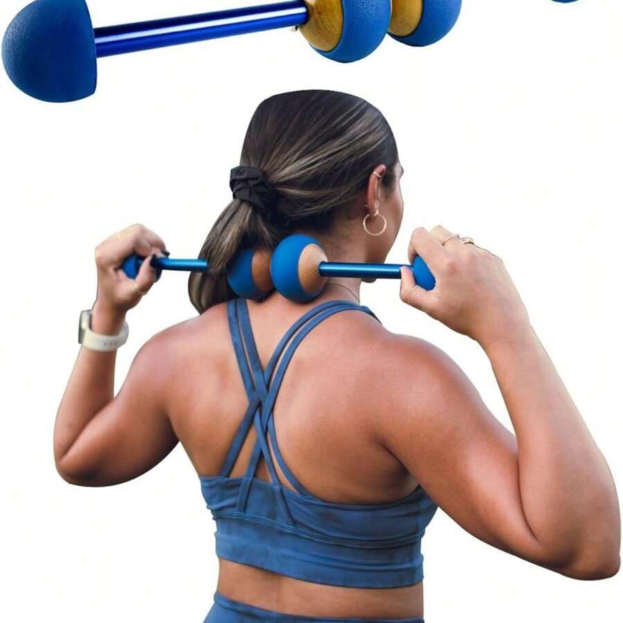 MOBO | 7-In-1 Myofascial Release Tool & Trigger Point Massager Tool | Massage Stick, Muscle Roller Stick & Foam Rollers Alternative | For Deep Tissue Pain Relief & Improved Mobility