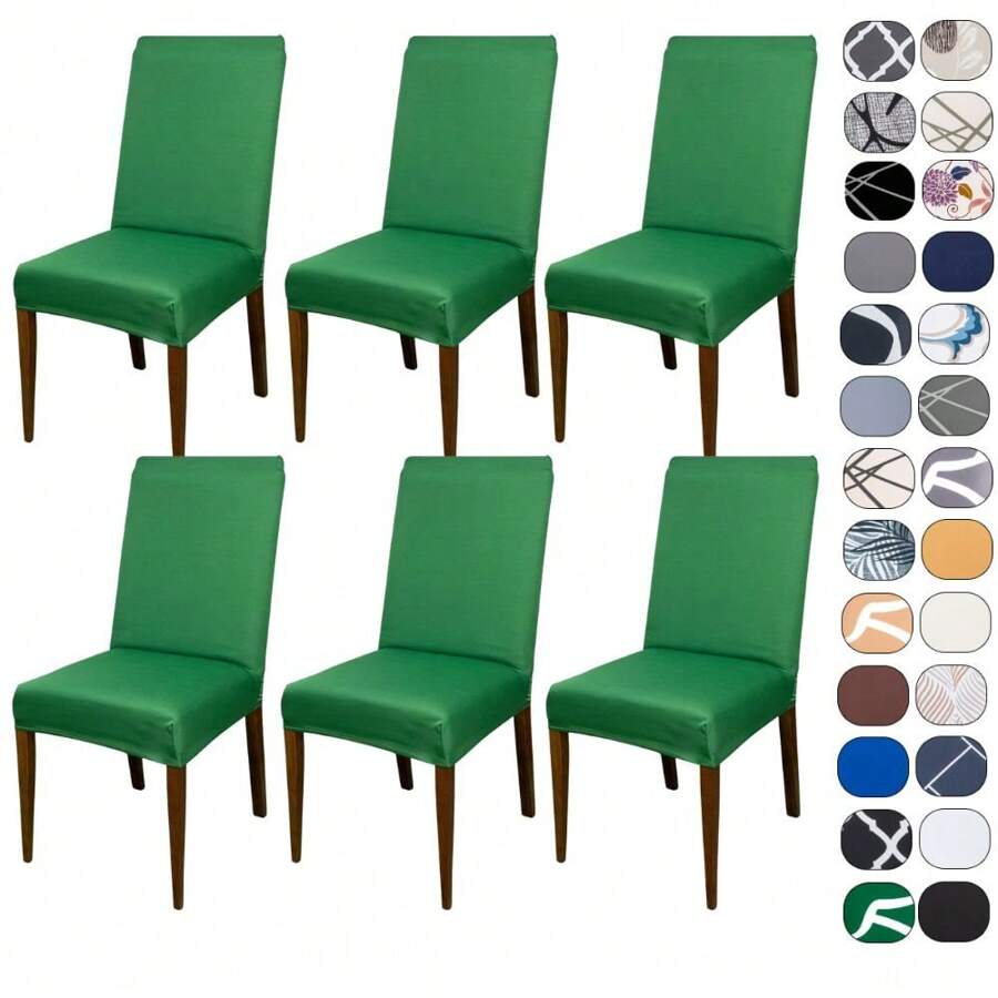 Kit 6 Capas Cadeiras Jantar Tecido Importado Mais Resistente