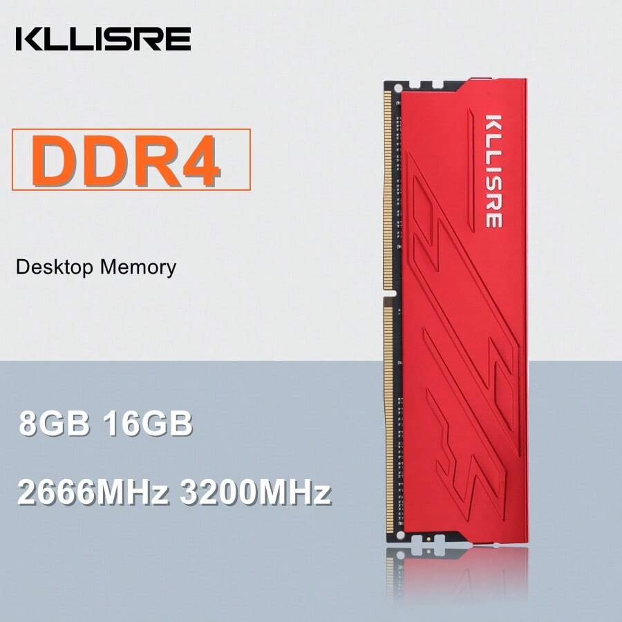Kllisre Pamięć RAM DDR4 8 GB 16 GB 2666 MHz 3200 MHz 1,2 V CL19/CL22 Komputer stacjonarny Dimm