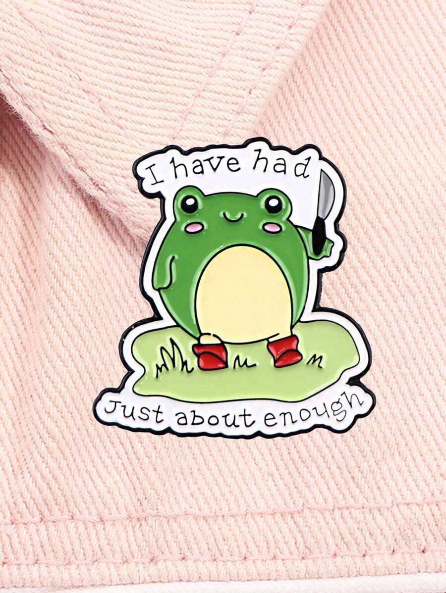 1PC Animals Quotation Enamel Pin Cartoon Brooches For Women Lapel Pins Badge On Backpack Costume Accessories Fashion Jewelry Gifts