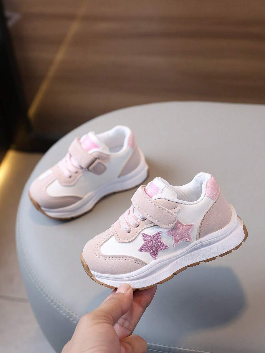 1 Pair Anti-Slip, Anti-Kick, Durable Casual Comfortable Fashion Five-Pointed Star Suitable For All Seasons Sports Shoes