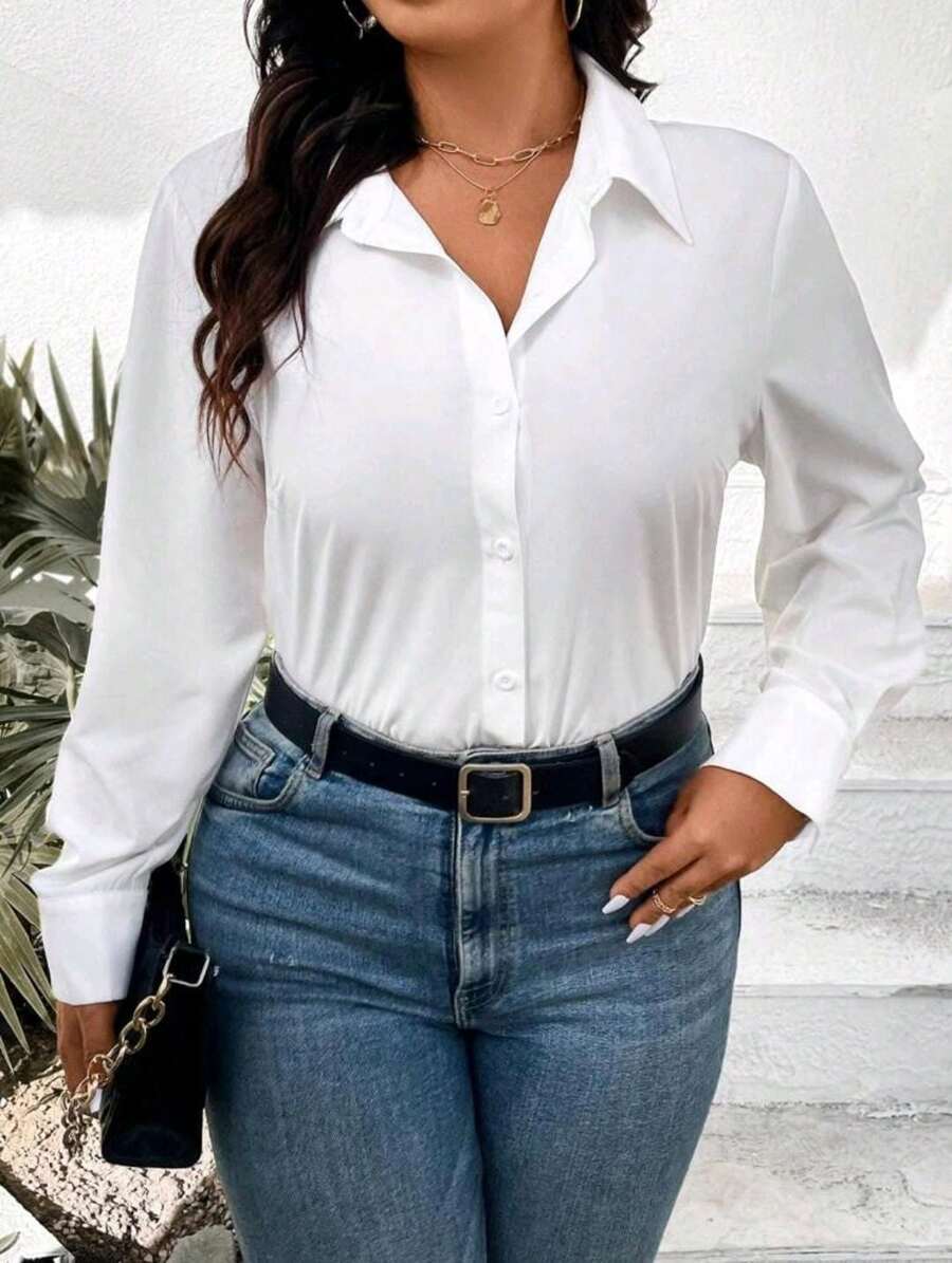 Camisa feminina manga longa basica plus, camisete, moda , casual dia a dia , tecido fresco e leve.
