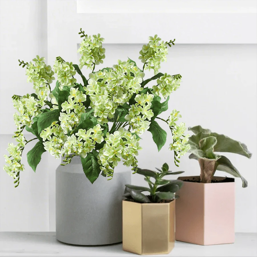 3PCS Artificial Magnolia Flowers Fake Flower Bouquet With Magnolia And Green Leaves Fake Silk Floral Arrangement For Wedding Home Table Vase Party Spring Decor