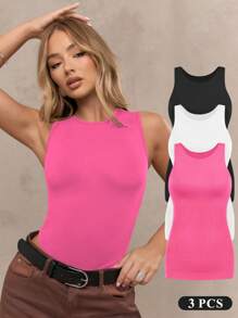 Black/white/rose Pink