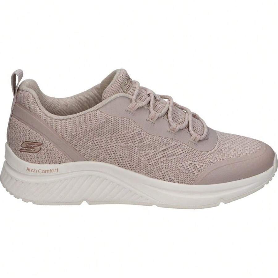 Skechers BOBS Arch Comfort B Sweet A Pinch Dames Sneakers - Beige Sneakers - Sneakers met elastische veters - Memory Foam - Machinewasbaar - Veganistisch - Arch Comfort - Model 117561-NAT - ✅ 24/72u levering naar Spanje (schiereiland)