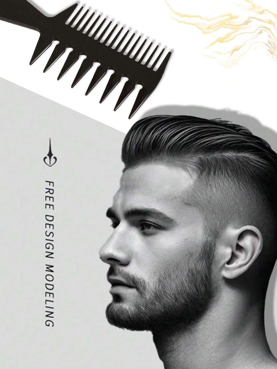 Men's Large Pompadour Comb, Rattail Comb, Hair Styling Comb, Grooming Comb, Cutting Comb, Pintail Comb, Pomade Comb