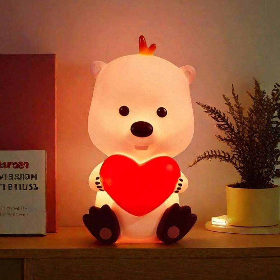 Miniso Loopy Series Silicone LED Night Light, Adjustable Dimming Companion Sleep Lamp(1PC)