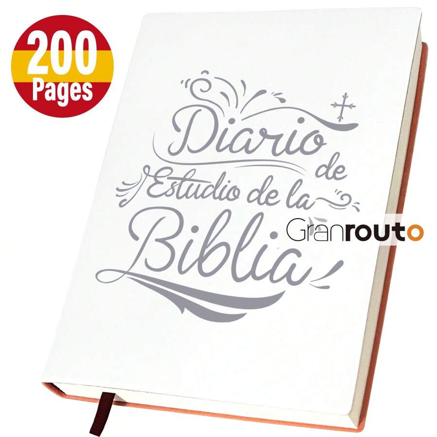 Granrouto Spanisches Bibel-Studientagebuch-Notizbuch - S.O.A.P.-Methode Bibel-Studienzubehör Kirchennoitzenbuch Andachtstagbuch Gebetstagbuch Notizentnahme & Journaling Set Glaubens-basierte Geschenke für Männer Frauen, Schulmaterial