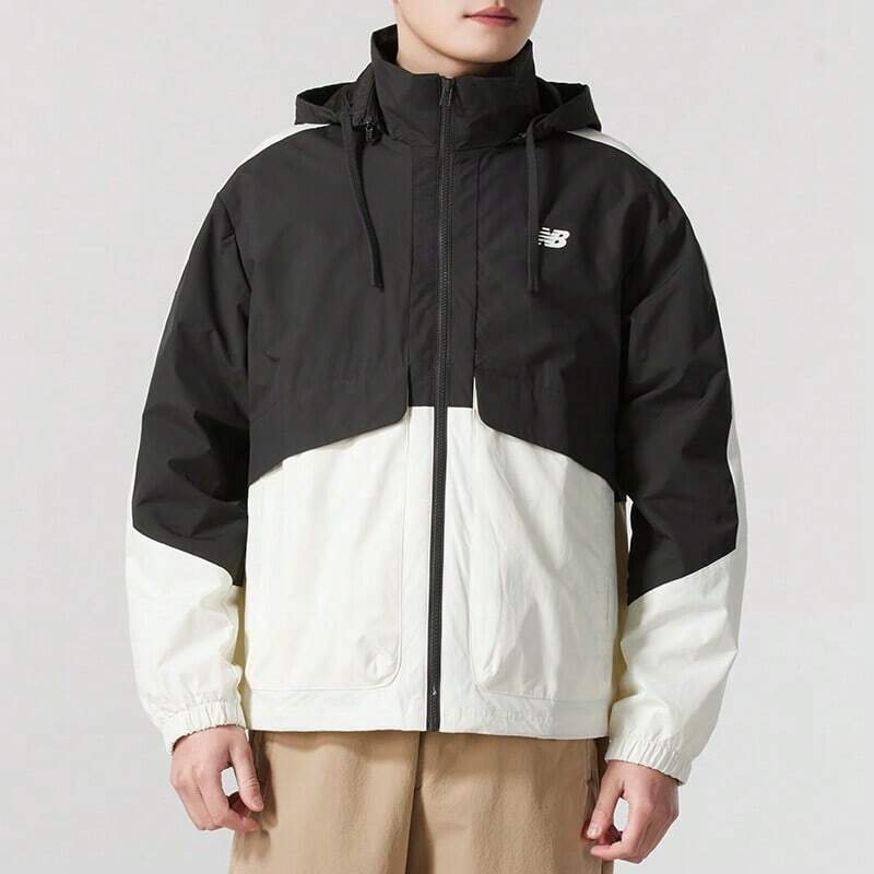 New Balance NB Unisex Jacket 2025 Spring New Color Contrast Sports Casual Hooded Jacket Windbreaker AMJ51323CIO