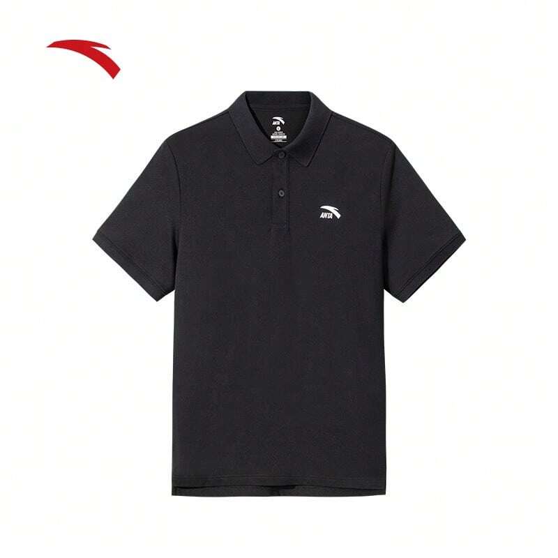 Anta Short Sleeve Polo Shirt For Men, New Summer Breathable Collared Casual Business T-Shirt, Sports Tops