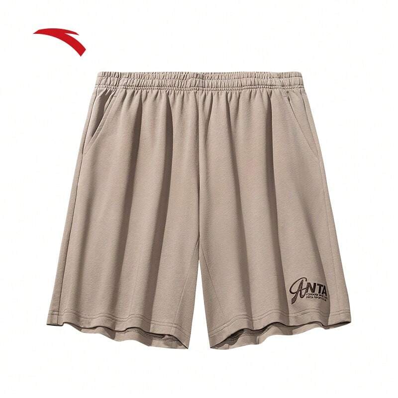 Anta Knitted Casual Breathable Quick-Dry Unisex 5-Inch Shorts, Campus Summer Sports Running Shorts