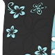 Negro con verde fluorescente