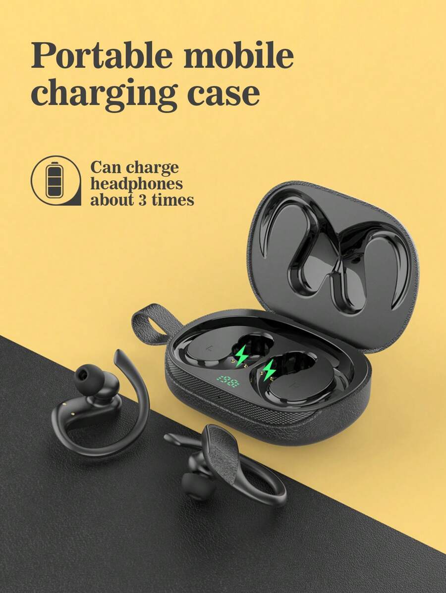 Digital Hearing Aid Hanging Ear Rechargeable Hearing Amplifier With Charging Bin, With Noise Elimination Function, Rechargeable Hearing Aid For The Elderly, Mild And Moderate Hearing Loss, Hearing Aid For The Elderly, The Best Gift.