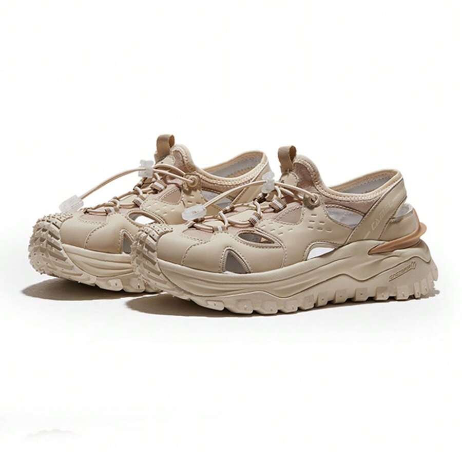 CAMEL CROWN Herren Sandalen, outdoor Sandalen mit dicker rutschfester Sohle, Wade bequeme lässige atmungsaktive Sportssandalen
