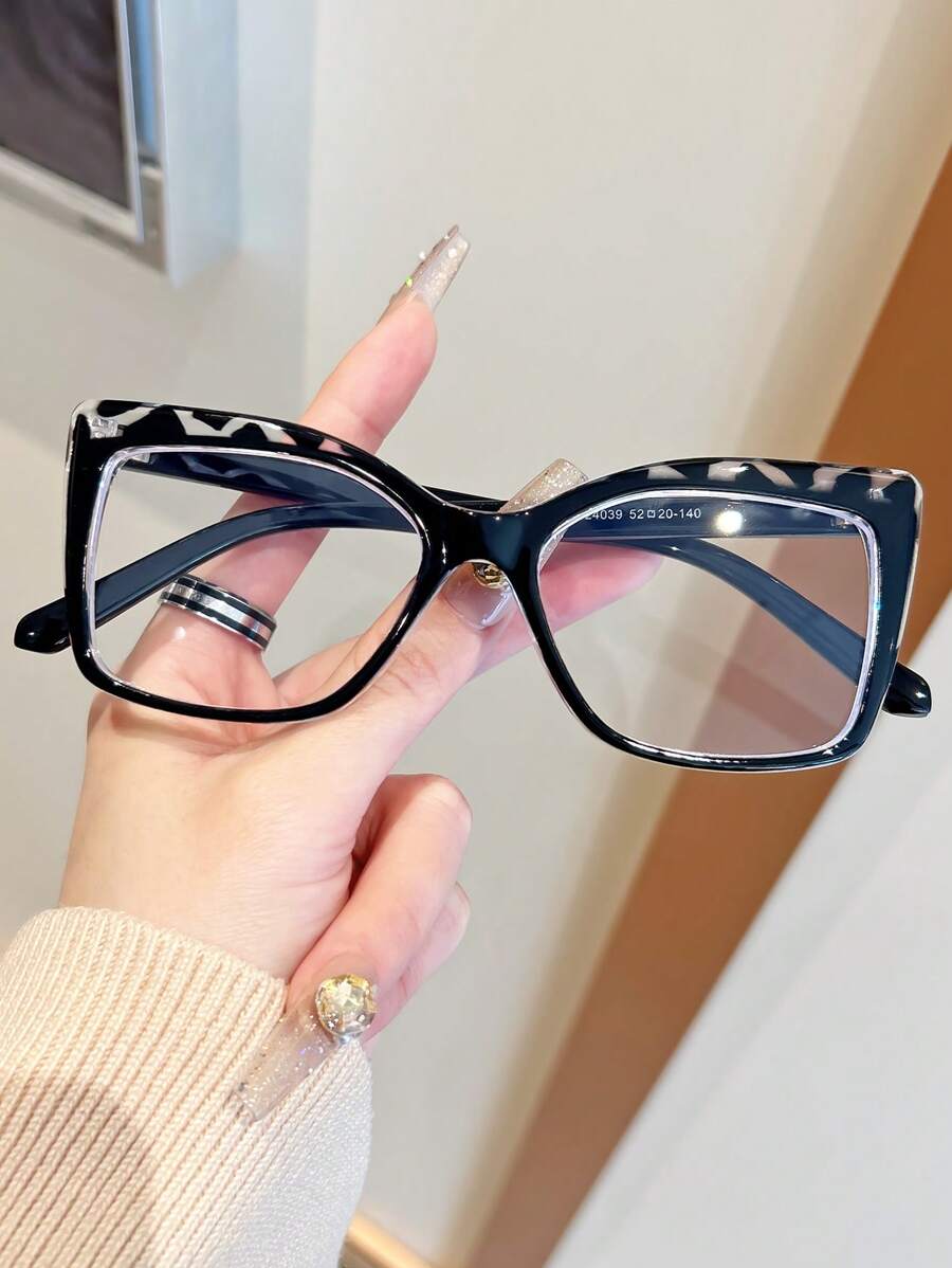 1 Pair Fashion Women Decorative Glasses, Leopard Print Frame Eyeglasses, Suitable For All Seasons, Parties, And Gatherings