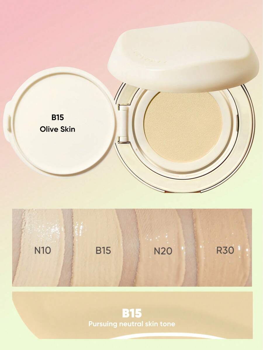 JUDYDOLL MOISTURIZING CUSHION FOUNDATION - Hydrating Liquid Foundation Cushion, Concealing, Long-Lasting, Niche Special Surprise New Product, Different From Others, Great Gift For Friends, Girlfriends, Wedding Essentials, Wedding Guests, Bachelorette Party, Natural Make-Up For School, Sweet Make-Up, Blood-Colored Make-Up, Date Make-Up
