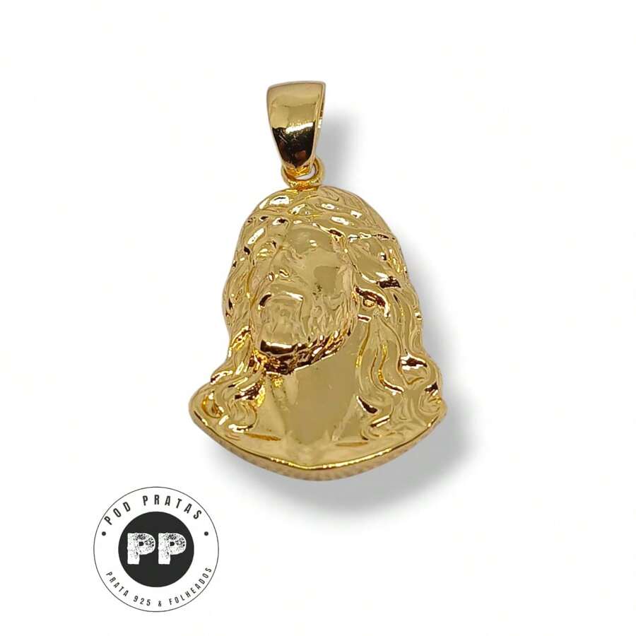 Pingente Rosto de Jesus banhado (Ouro 18K)